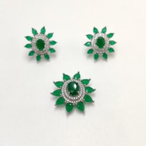 925 Pure Sterling Silver Designer Pendant Set