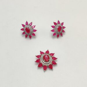 925 Pure Sterling Silver Designer Pendant Set