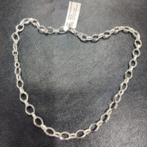 925 Sterling Silver Mens Hollow Link Chain