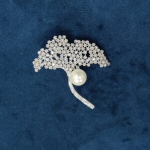 925 Sterling Silver Tree Shape Brooch