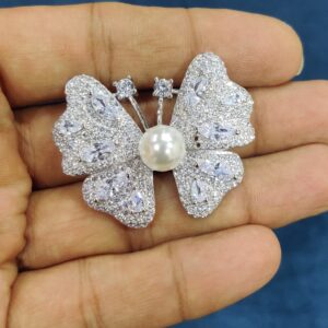 92.5 Sterling Silver Butterfly Brooch