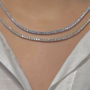 925 Sterling Silver Solitaire Necklaces