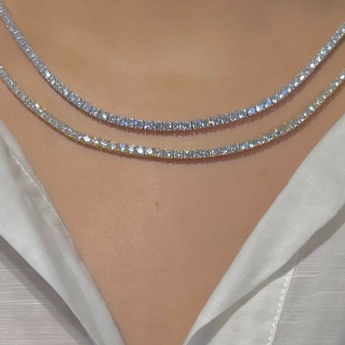 925 Sterling Silver Solitaire Necklaces