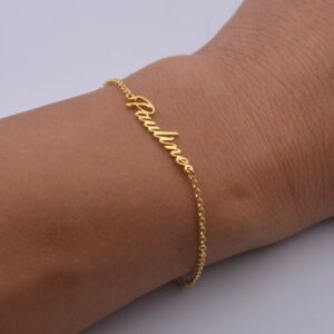 925 silver customise name bracelet