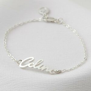 925 silver customise name bracelet