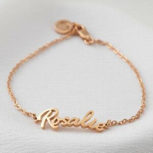 925 silver customise name bracelet