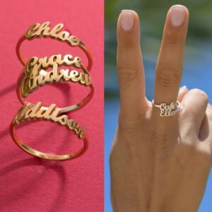 925 silver customise name ring