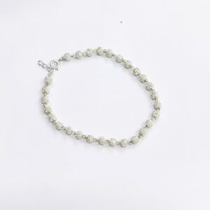 92.6 silver ladies cnc ball bracelet