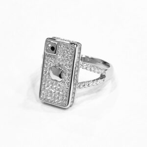 92.5 sterling silver iphone ladies ring