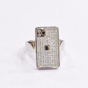 92.5 sterling silver gents iphone ring