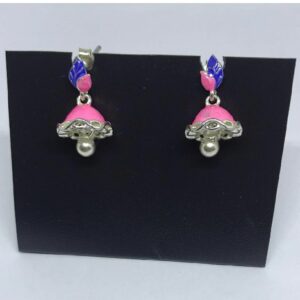 925 silver enamel zumki earrings