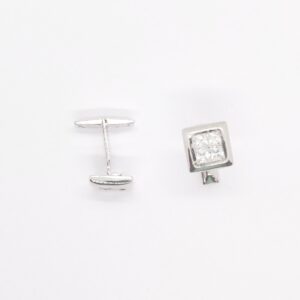 925 sterling silver cufflink with high quality stone studded