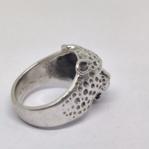 925 sterling silver leopard design men ring