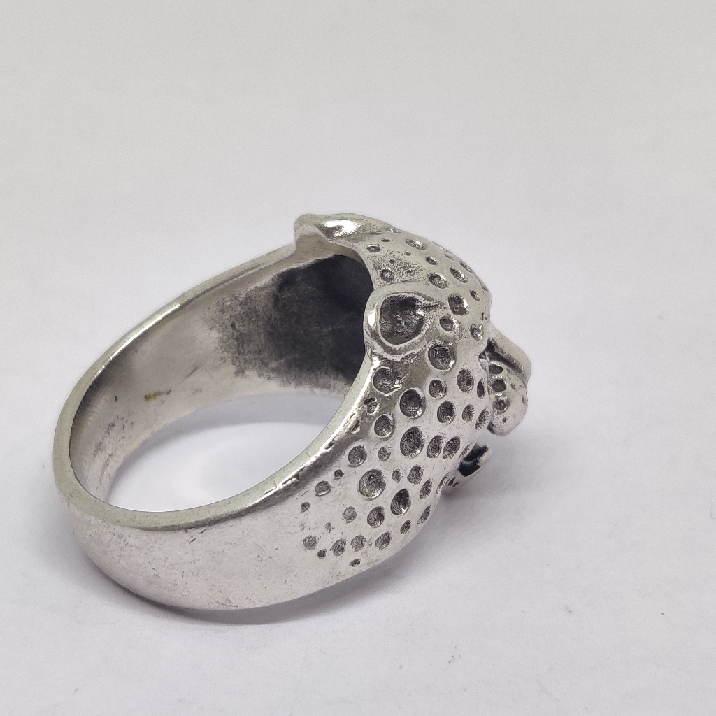 925 sterling silver leopard design men ring