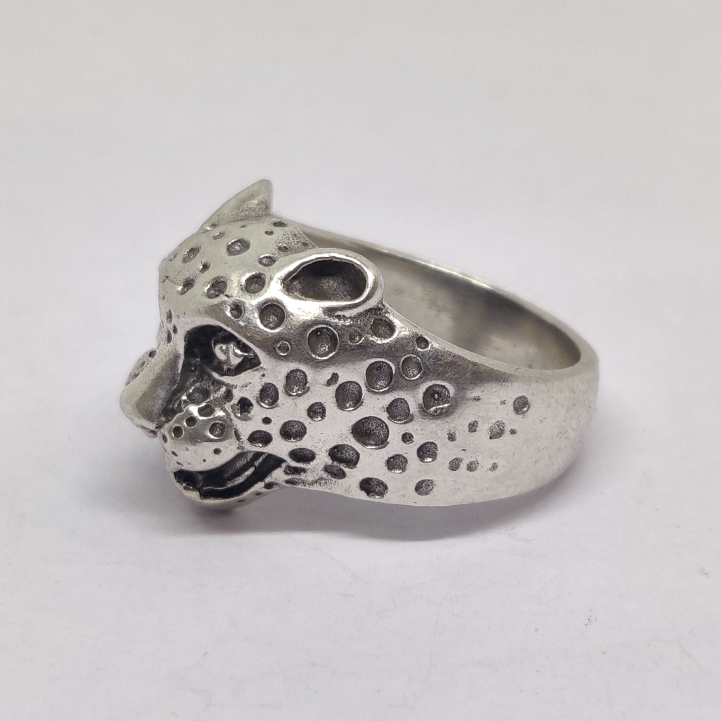 925 sterling silver leopard design men ring