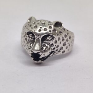 925 sterling silver leopard design men ring