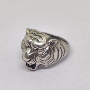 925 sterling silver gents tiger ring