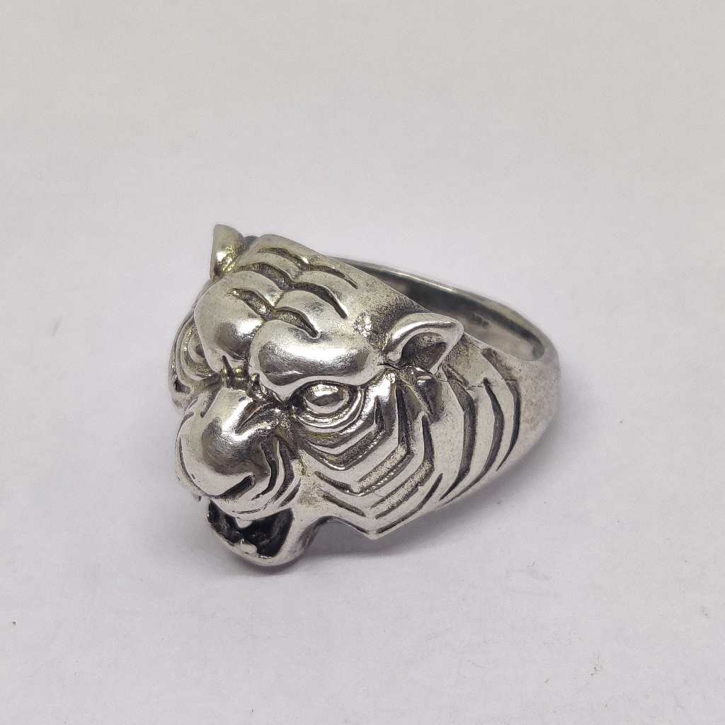 925 sterling silver gents tiger ring