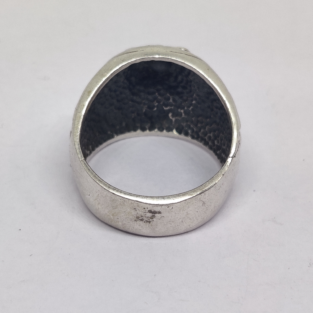 925  sterling silver lion design mens ring