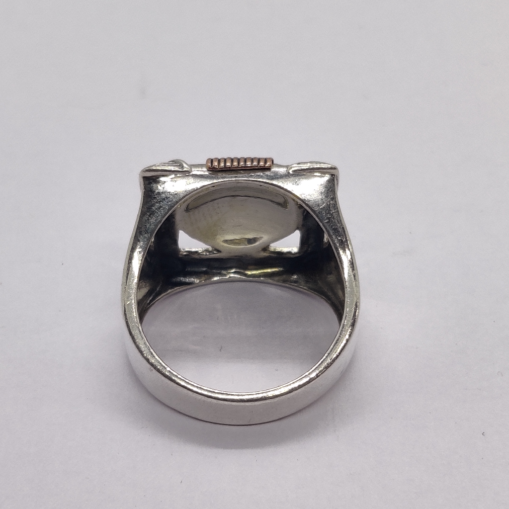 925 sterling silver copper coating design ring