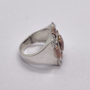 925 sterling silver copper coating design ring