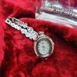 925 sterling silver Oval shape watch for ladies