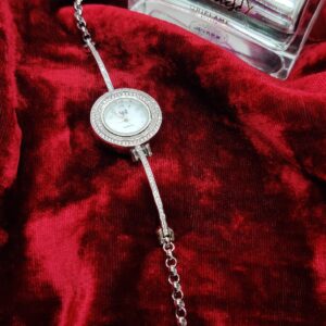 925 sterling silver ladies cz watch