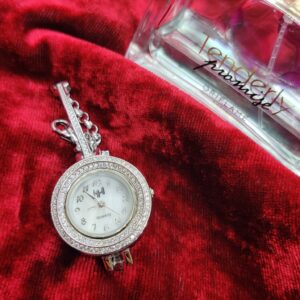925 sterling silver ladies cz watch