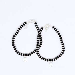 925 silver Lock black najariya bracelet for Baby