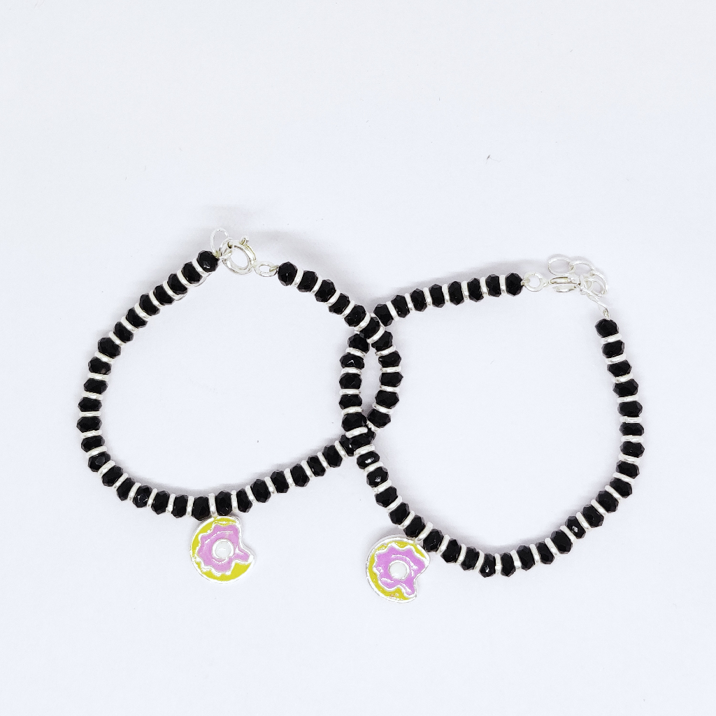 925 silver black bracelet For Kids