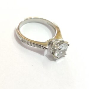 925 sterling silver ladies solitaire ring