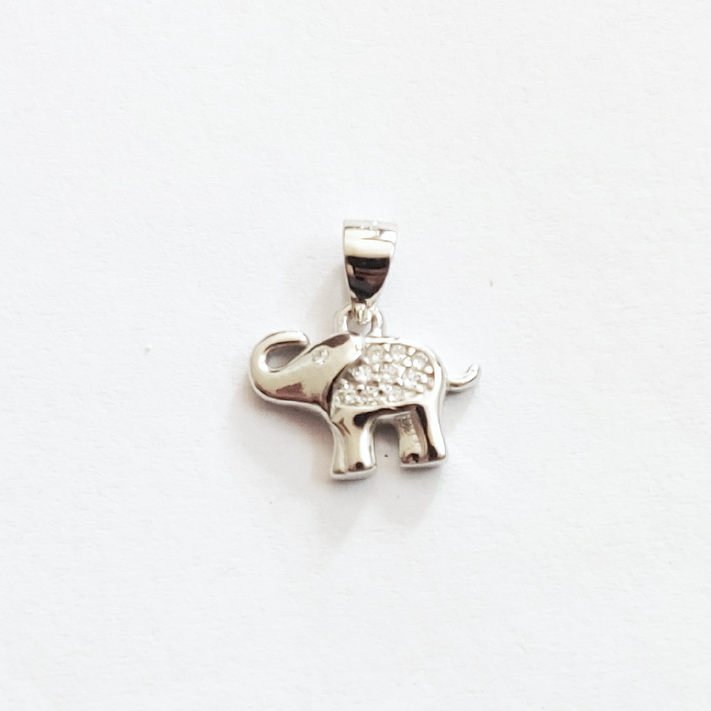 92.5 sterling silver elephant pendant - Image 2