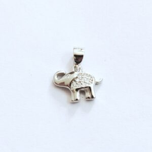 92.5 sterling silver elephant pendant