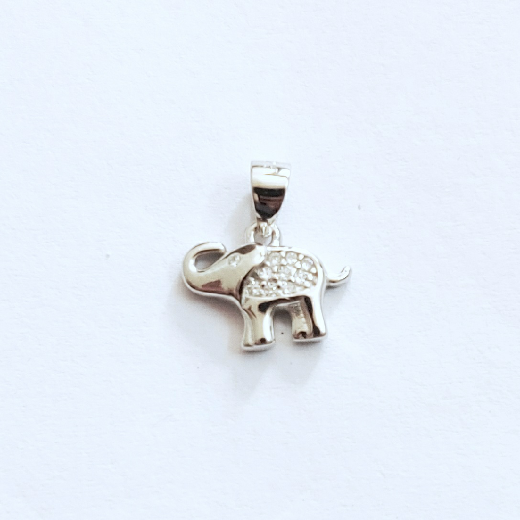 92.5 sterling silver elephant pendant