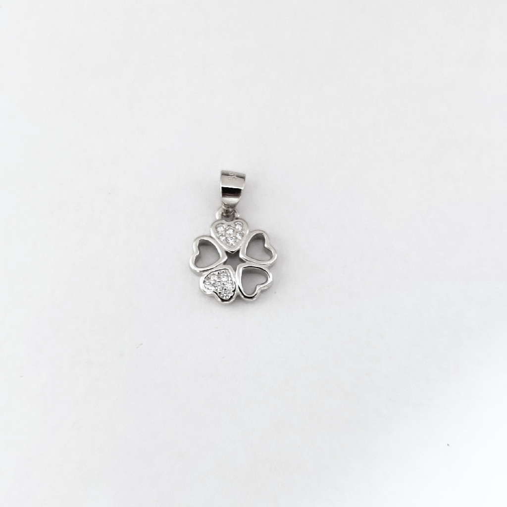 925 sterling silver flower shape pendant - Image 3