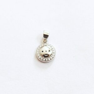92.5 sterling silver smiley pendant