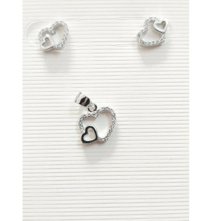 925 Sterling Silver Pendent Set