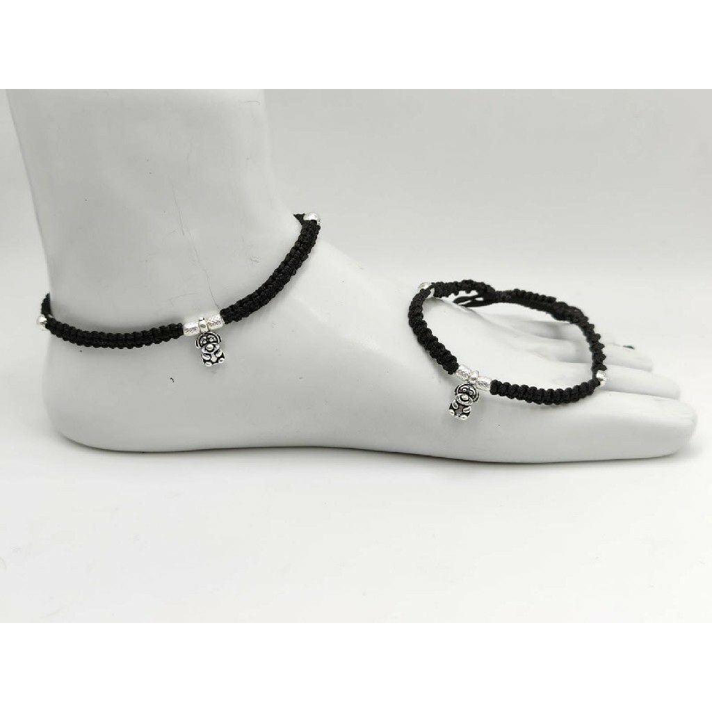 925 silver thread anklets - Image 2