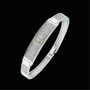 925 sterling silver Brand logo gents kada