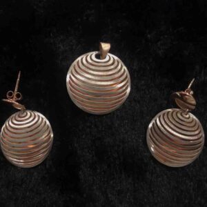 Italian 925 sterling silver pendant set