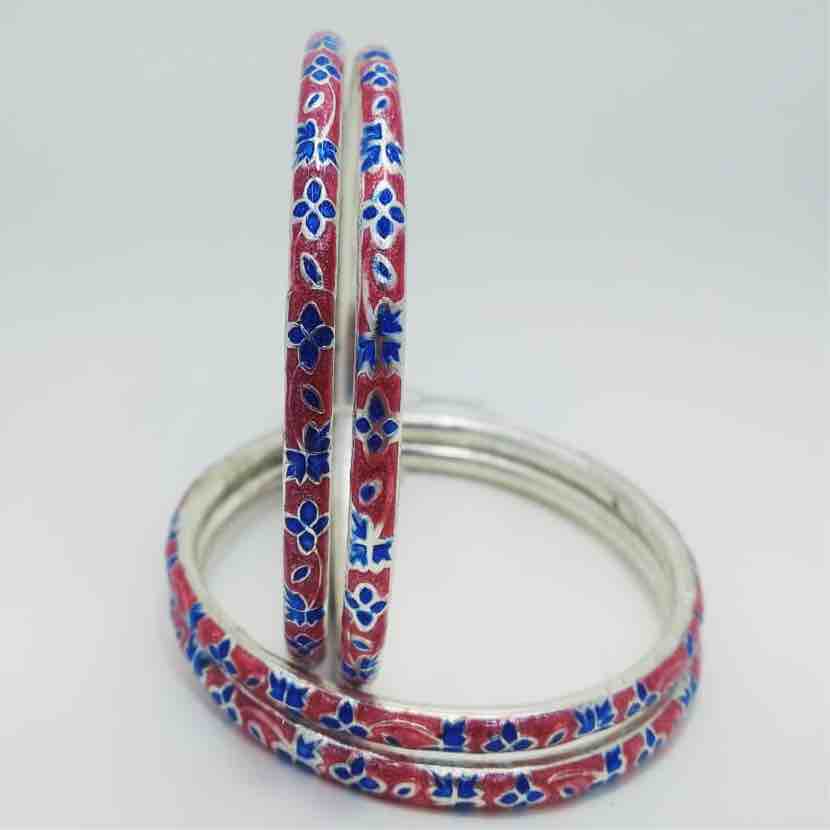 925 sterling silver enamel bangles