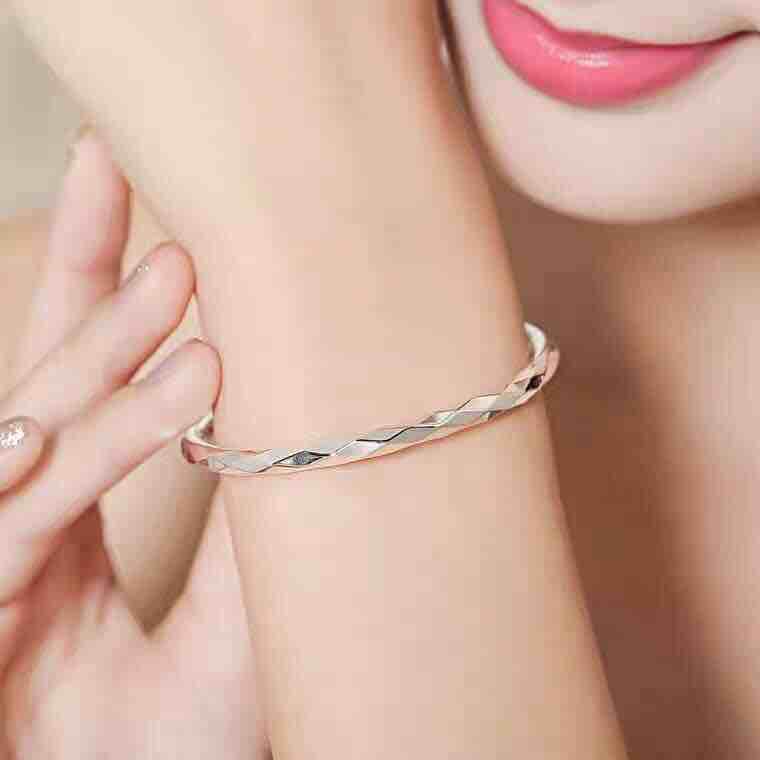 999 sterling silver ladies kada - Image 2