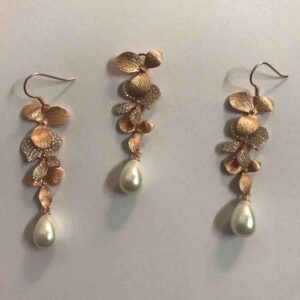 pearl drop pendant set