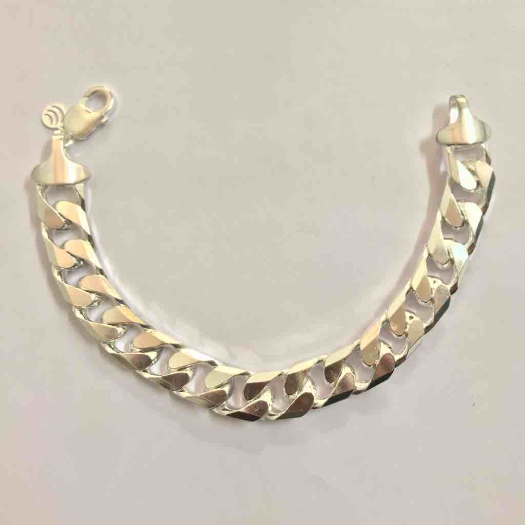 925 sterling silver curb bracelet