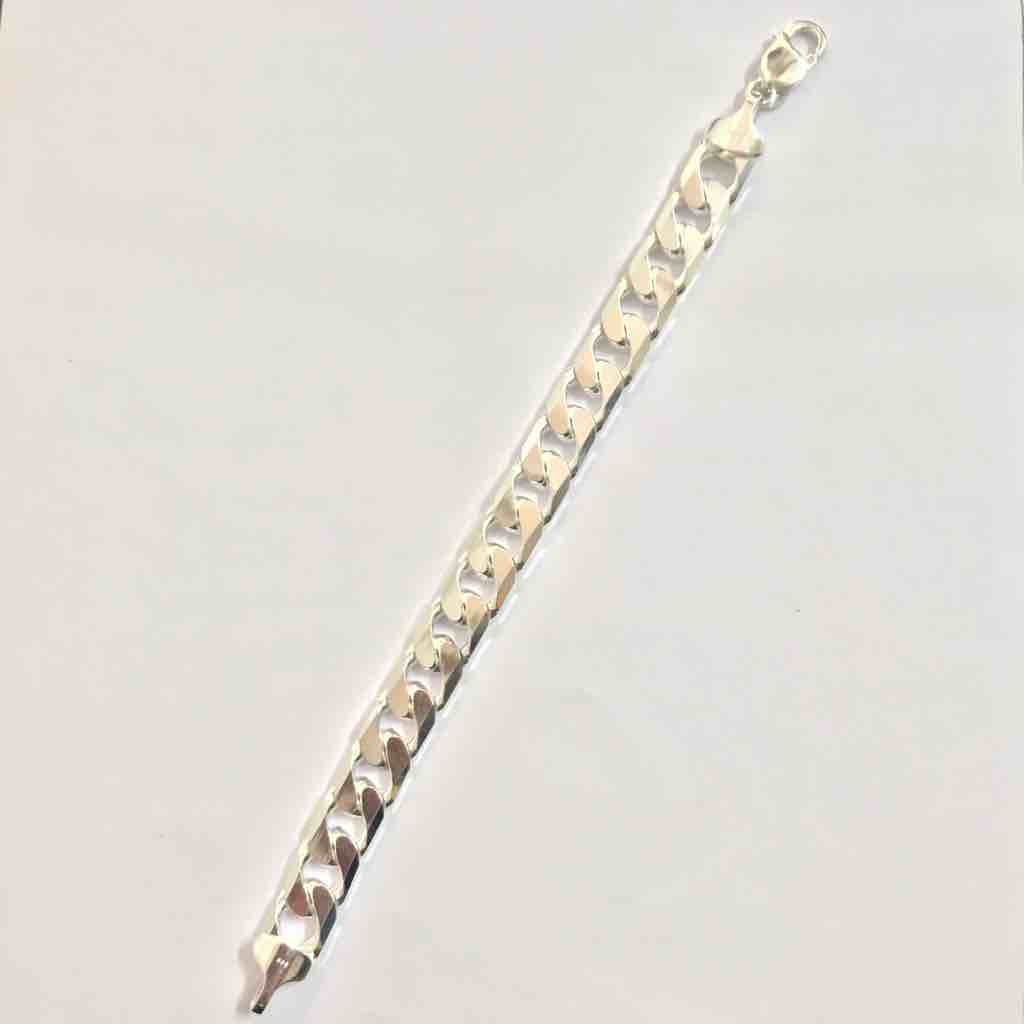 925 sterling silver curb bracelet