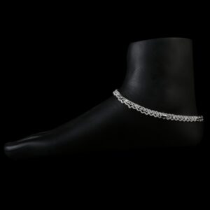 Delicate Design Silver Payal