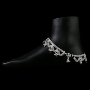 Silver Fancy Ghughri Payal