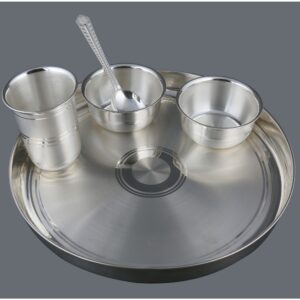 Silver Plate, Bowl & Glass Set
