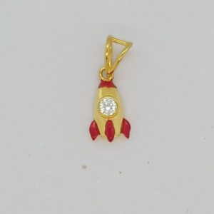 916 Gold Delite Plain Pendant