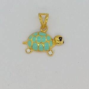 916 Gold Stunning Plain Pendant
